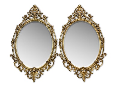 Pair of Friedman Brothers Giltwood Wall Mirrors