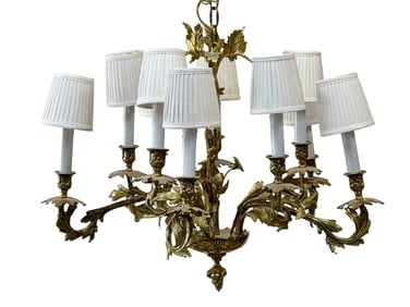 French Louis XV-style Bronze Chandelier