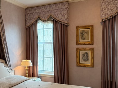 Two Fine Valances and Drapery Sets