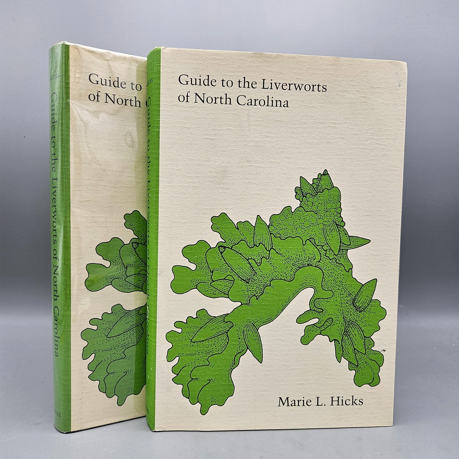 [Botany] Liverworts of North Carolina: [2 vols] Hicks, Marie. Guide to the Liverworts of North Carolina. Durham: Duke University Press, 1992. First edition, first printing; two copies. | You have additional shipping options, and are not re