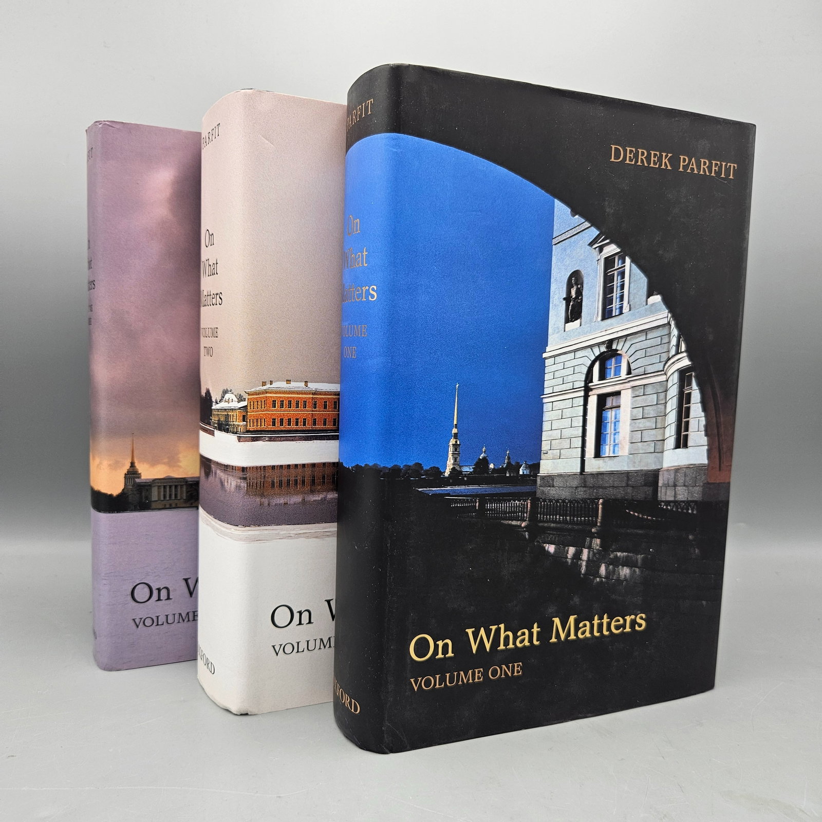 [Philosophy] Parfit Derek On What Matters 1st Printings: [3 vols] Parfit, Derek. On What Matters Volume One & Two. Oxford: Oxford University Press, 2011; Parfit, Derek. On What Matters Volume Three. Oxford, 2017; first printing of all three volumes. | You h