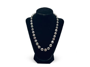 Tahitian Pearl Necklace with Diamond Clasp