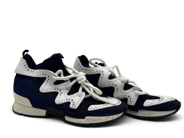 Hermes Miles Leather/Cloth Trainers