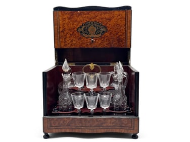 19th C. Napoleon III Cave a Liquor Tantalus