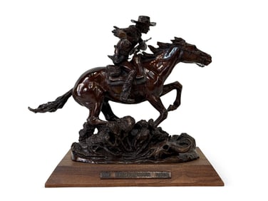 Robert Scriver Bronze. The Winchester Rider