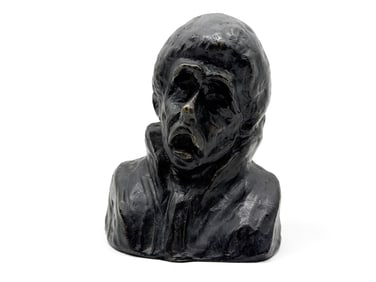 After Honore Daumier Bronze. Bust