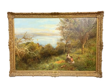 Sydney Morrish. Oil/Canvas. Apple Picking.