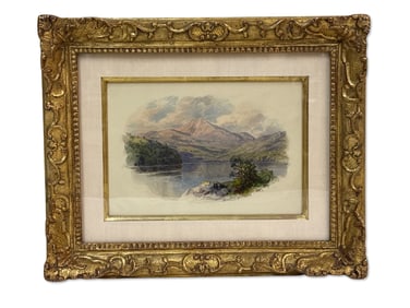 William Trost Richards. Watercolor. Landscape.