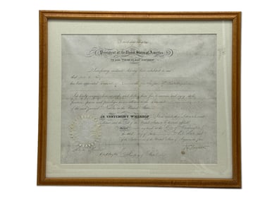 President Zachary Taylor Signed Appointment