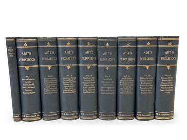 Issac Abt. 8 Vols and Index. Pediatrics.