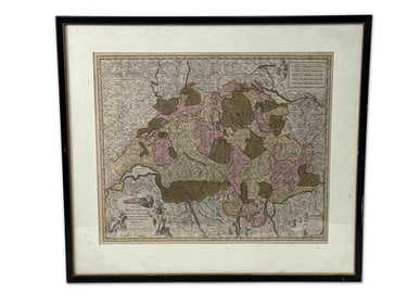 Nicholaes Visscher Map. Switzerland