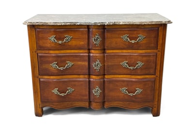 Hickory Chair Louis XV Style Marble Top Chest