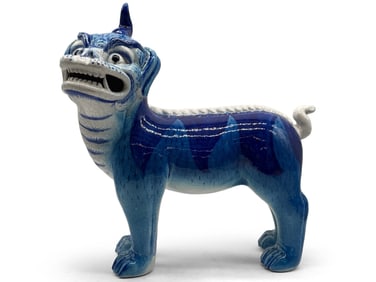 Chinese Blue Ceramic Foo Dog