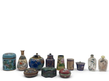 Collection of Chinese Cloisonne and Snuff Bottles