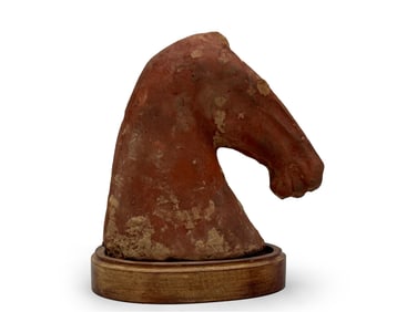 Chinese Terracotta Tang Horse Head