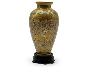 Japanese Satsuma Porcelain Vase