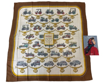 Hermes Histoire De L'Automobile Silk Scarf