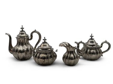 Martial Fray French Silver Tea Service