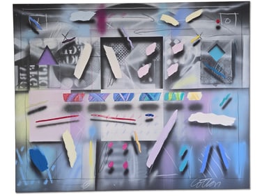 William Cotton. Large Format Abstract Painting.