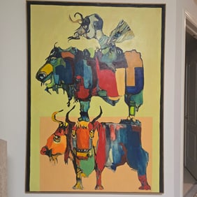 Lawrence Chvotzkin. Large Format Oil/Canvas Painting