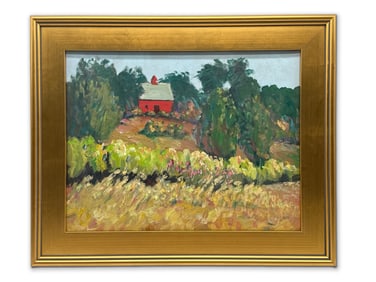 Gilt Framed Oil/Canvas Landscape
