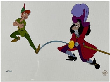 Walt Disney Original Production Peter Pan/Hook Cel