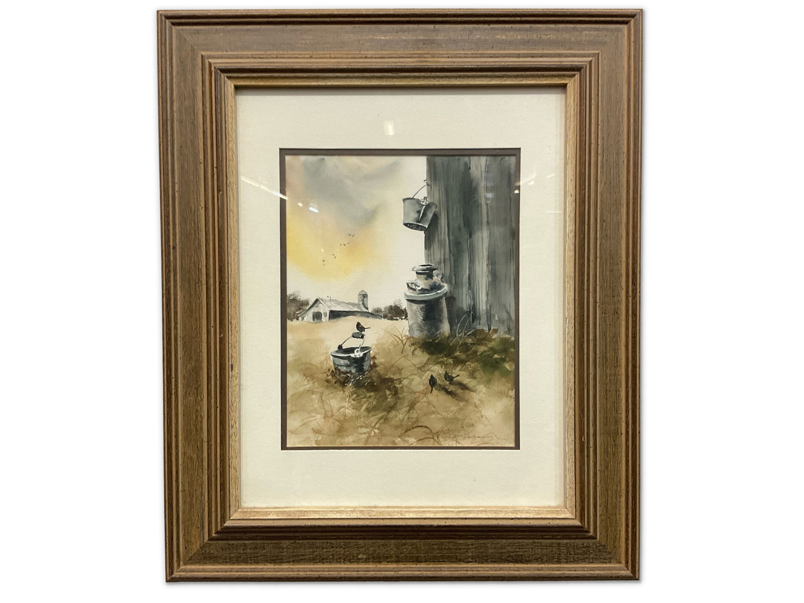 Paul Scarborough. Watercolor/Paper. Farmhouse Landscape. (1 of 4)