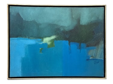 Abstract Oil on Canvas. Lake Country