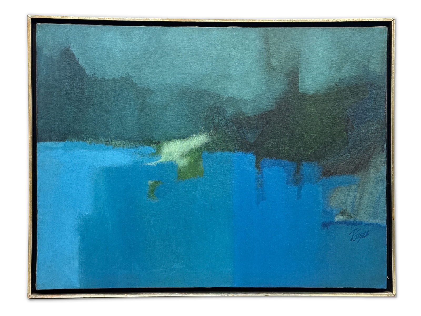 Abstract Oil on Canvas. Lake Country (1 of 5)