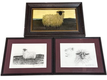 Jamie Wyeth Grouping of Three Lithographs