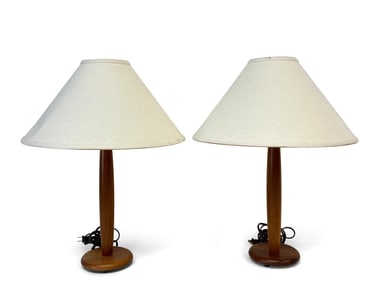 Danish Teak Table Lamps