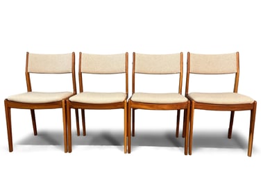 Group of Four Scandinavian Style Teak Chairs