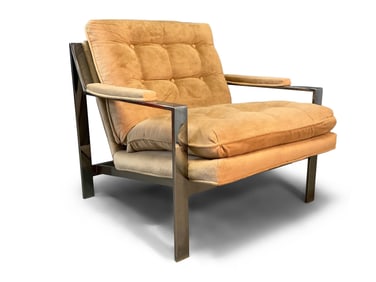 Cy Mann Modernist Chrome Lounge Chair