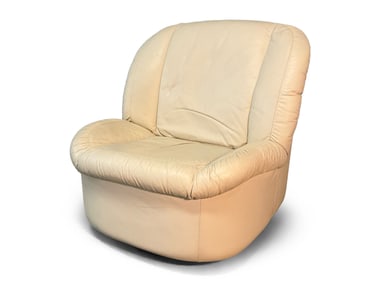 Emerson Leather Post Modern Lounge Chair