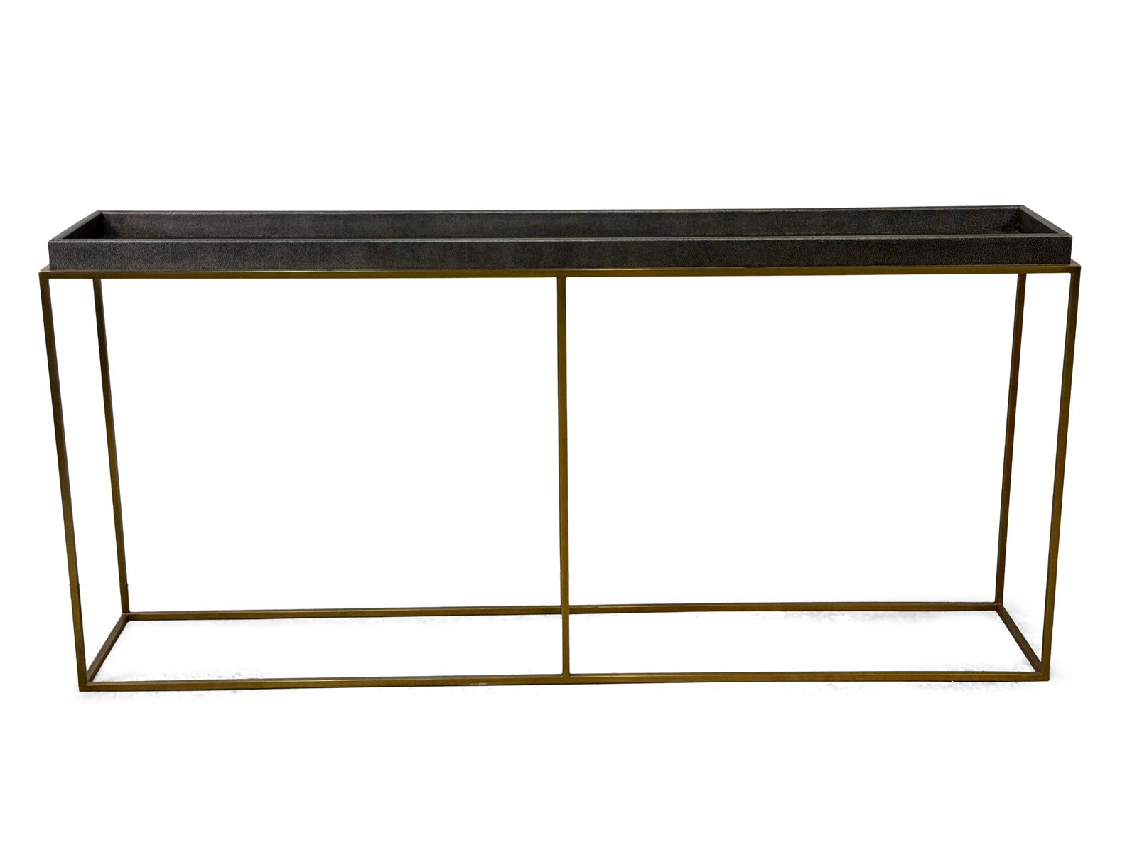 Restoration Hardware Hudson Shagreen Tray Console Table (1 of 4)