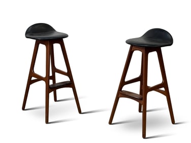 Erik Buch Model 61 Teak Danish Bar Stools