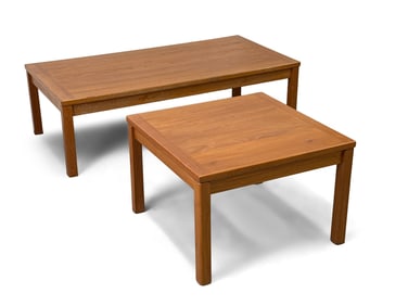 Two Danish Modern Teak Living Room Tables