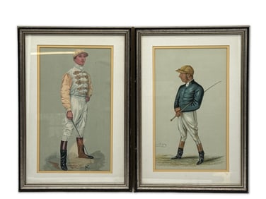 Two Framed Vanity Fair Spy Prints. Jockeys