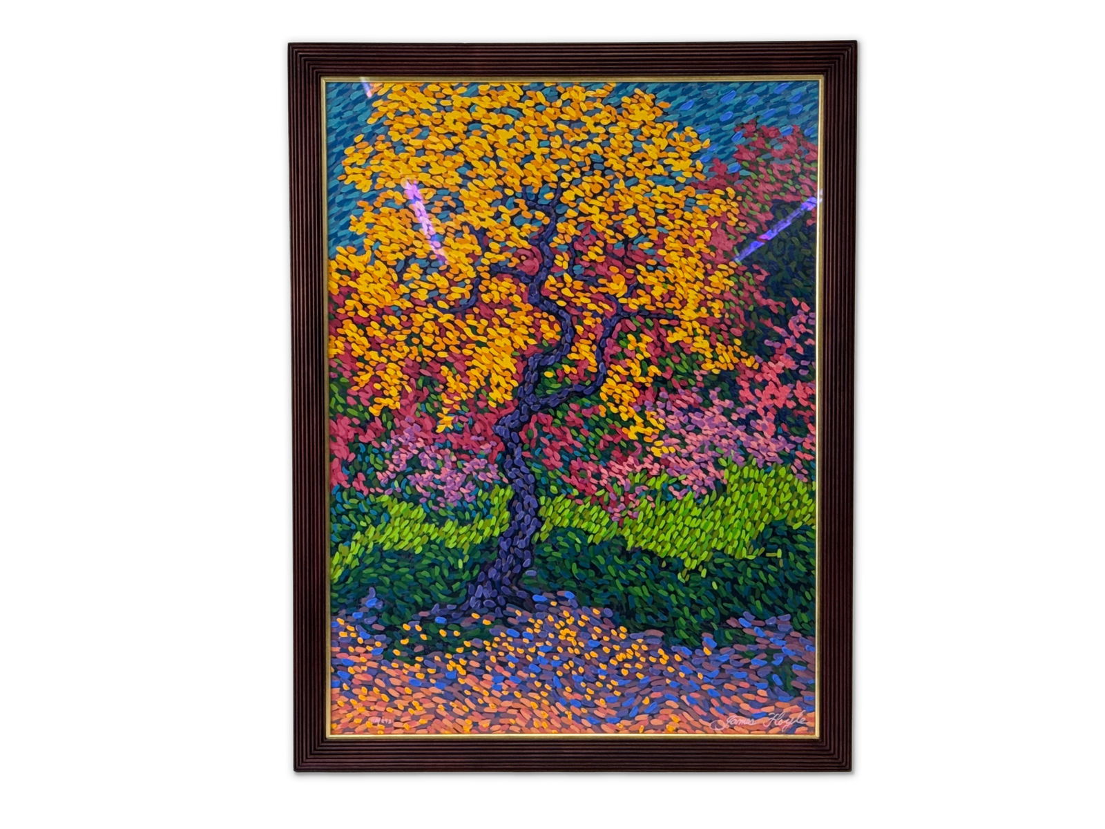 James Hoyle Embossed Serigraph. Golden Tree (1 of 6)