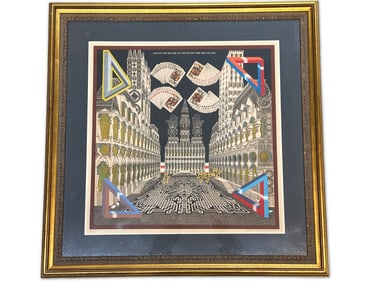 Pedro Friedeberg. Lithograph. Amamos.