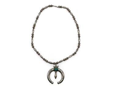 Navajo Silver and Turquoise Necklace