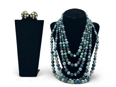 Schiaparelli Costume Necklace and Earrings