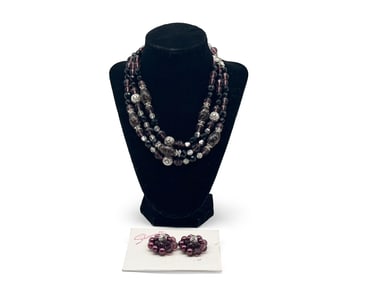 Schiaparelli Costume Jewelry Necklace and Earrings