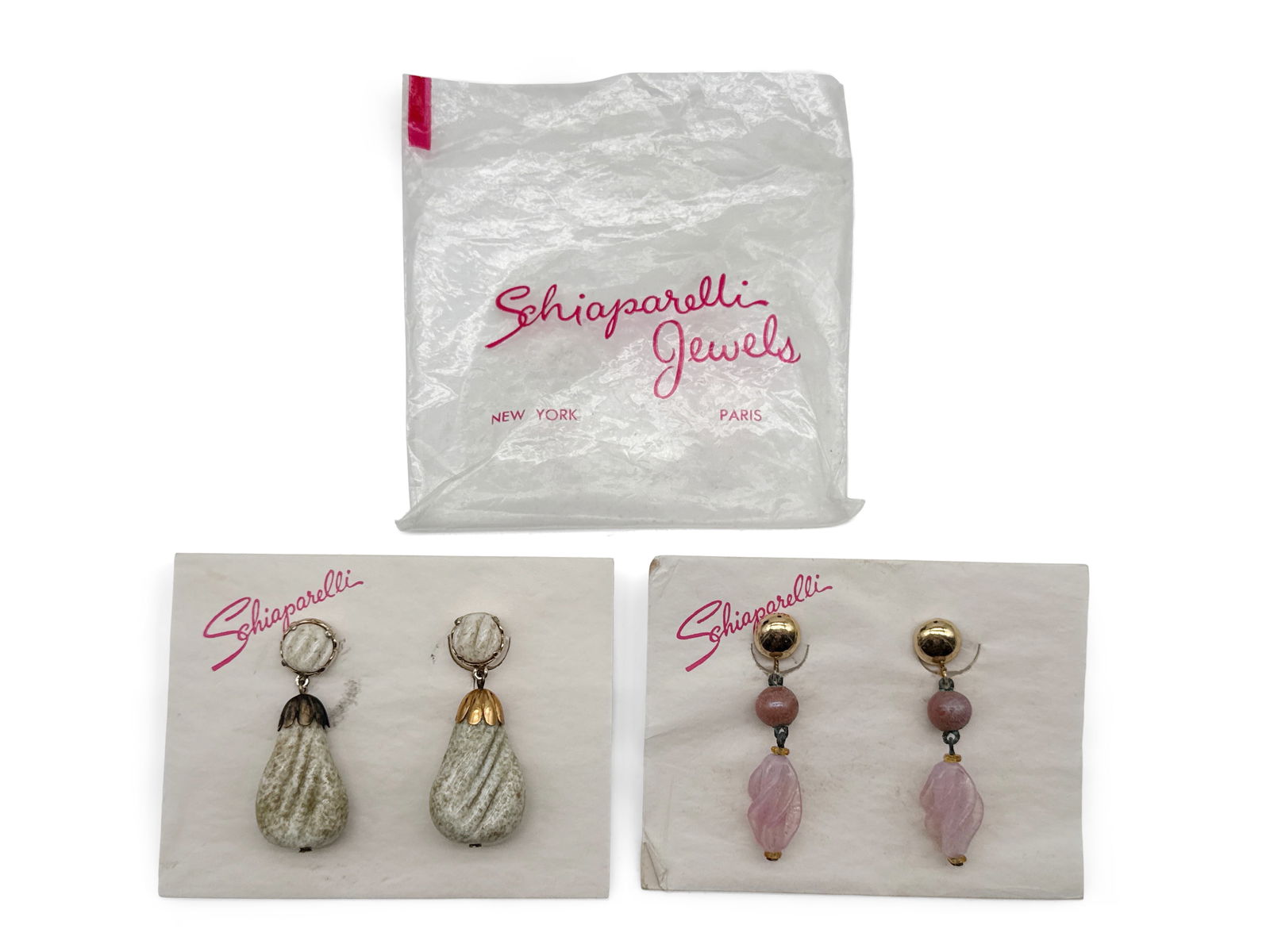 3 Vintage Schiaparelli Costume Earrings (1 of 4)