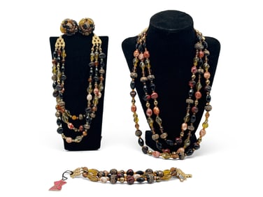Schiaparelli 4 Pc Costume Jewelry Set