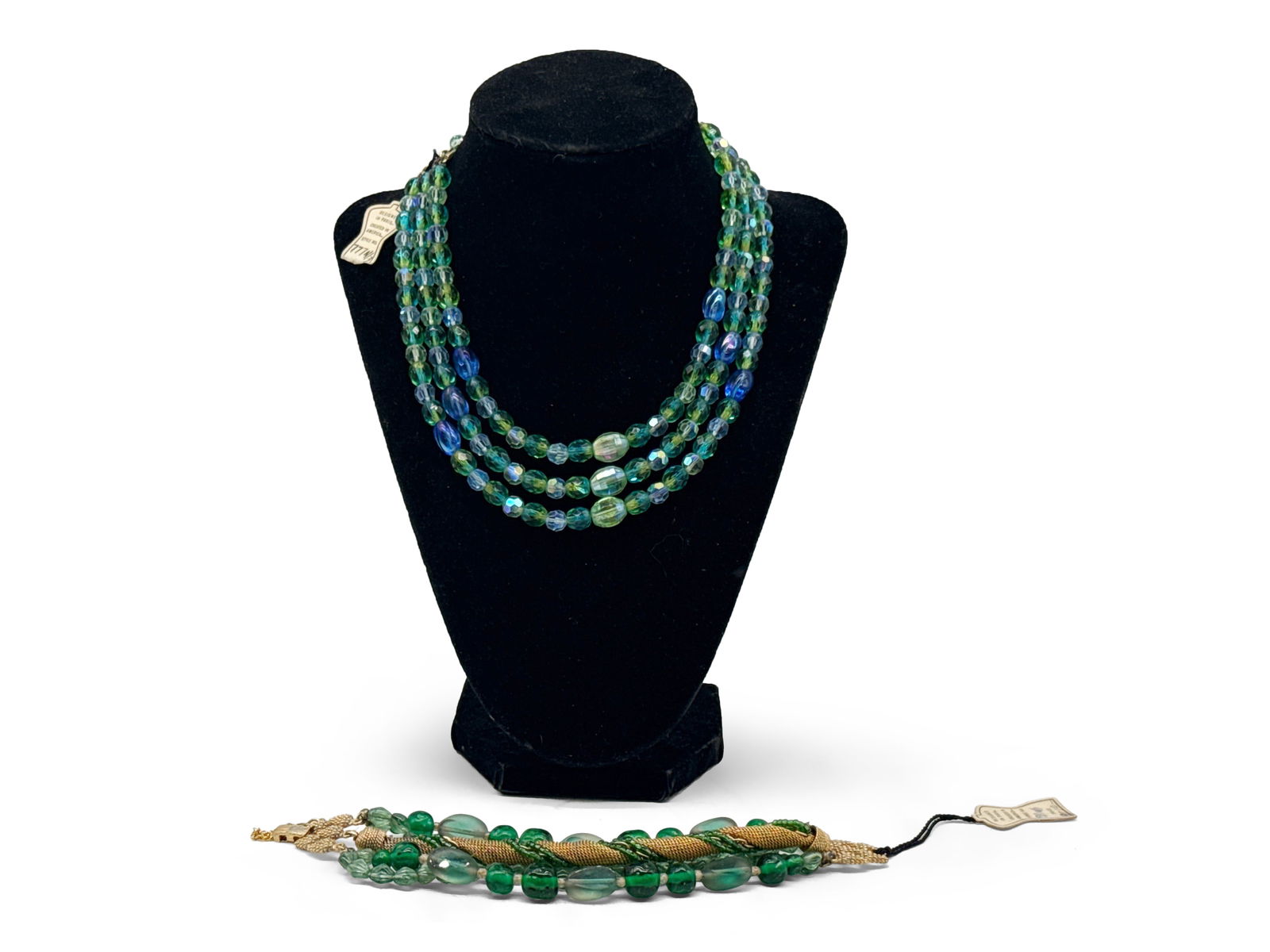 Schiaparelli Costume Beaded Necklace and Bracelet (1 of 5)
