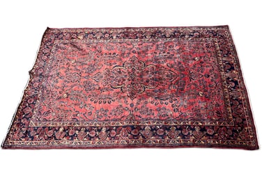 Persian Sarouk Area Carpet, 6ft 8in x 9ft 10in
