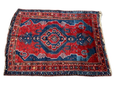 Caucasian Kazak Area Carpet, 5ft 4in x 6ft 10in