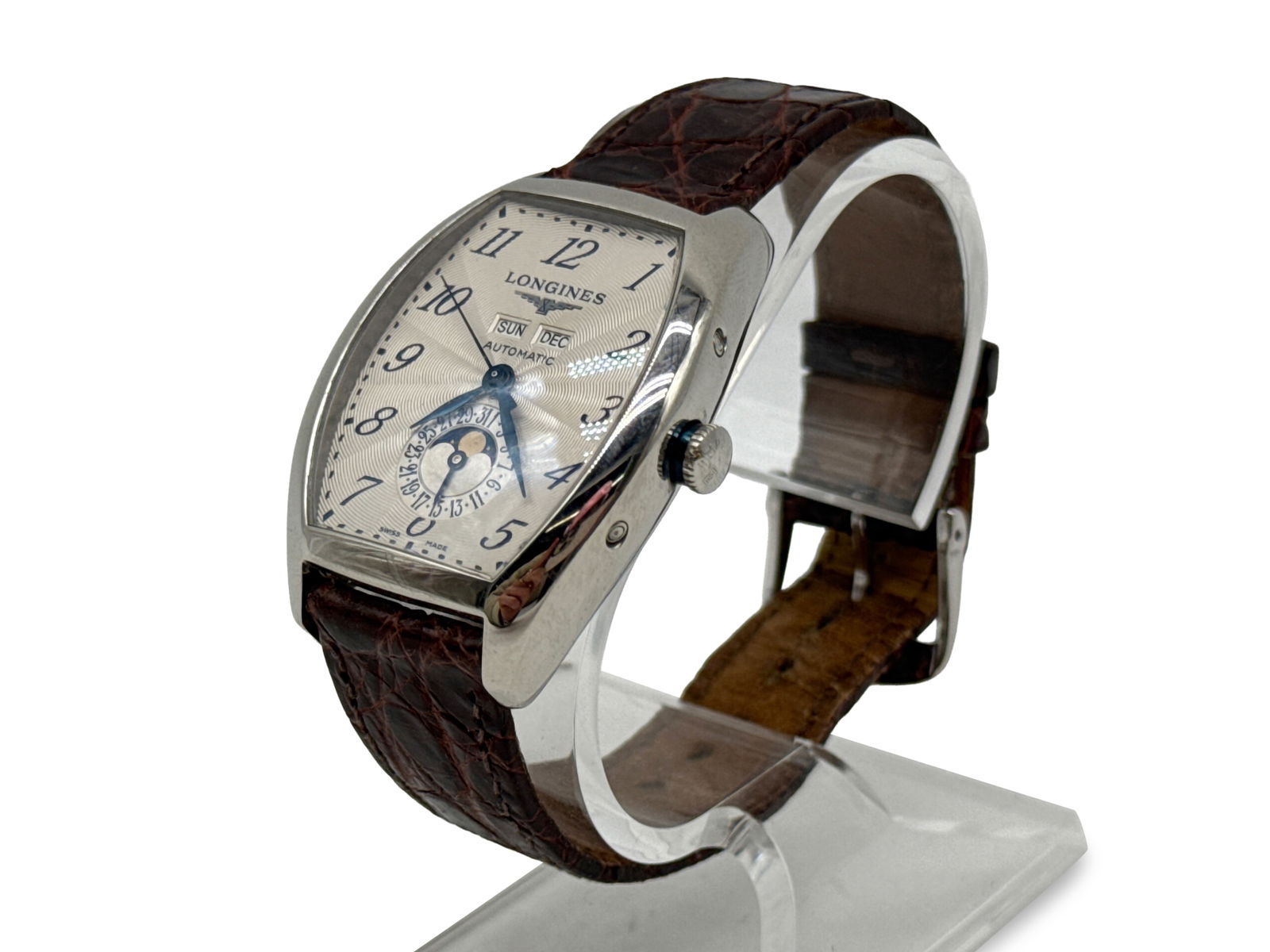 Longines Evidenza Moon Phase Stainless Steel Watch