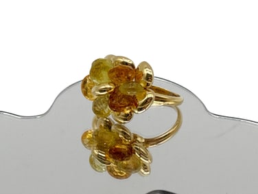 Marco Bicego 18K Fleurs D'Hawai Cocktail Ring